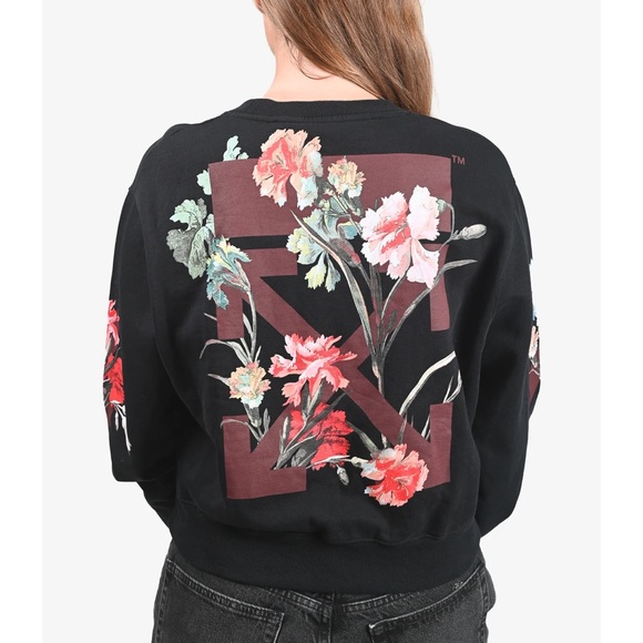 Off white floral authentic sweatshirt - Picture 3 of 4